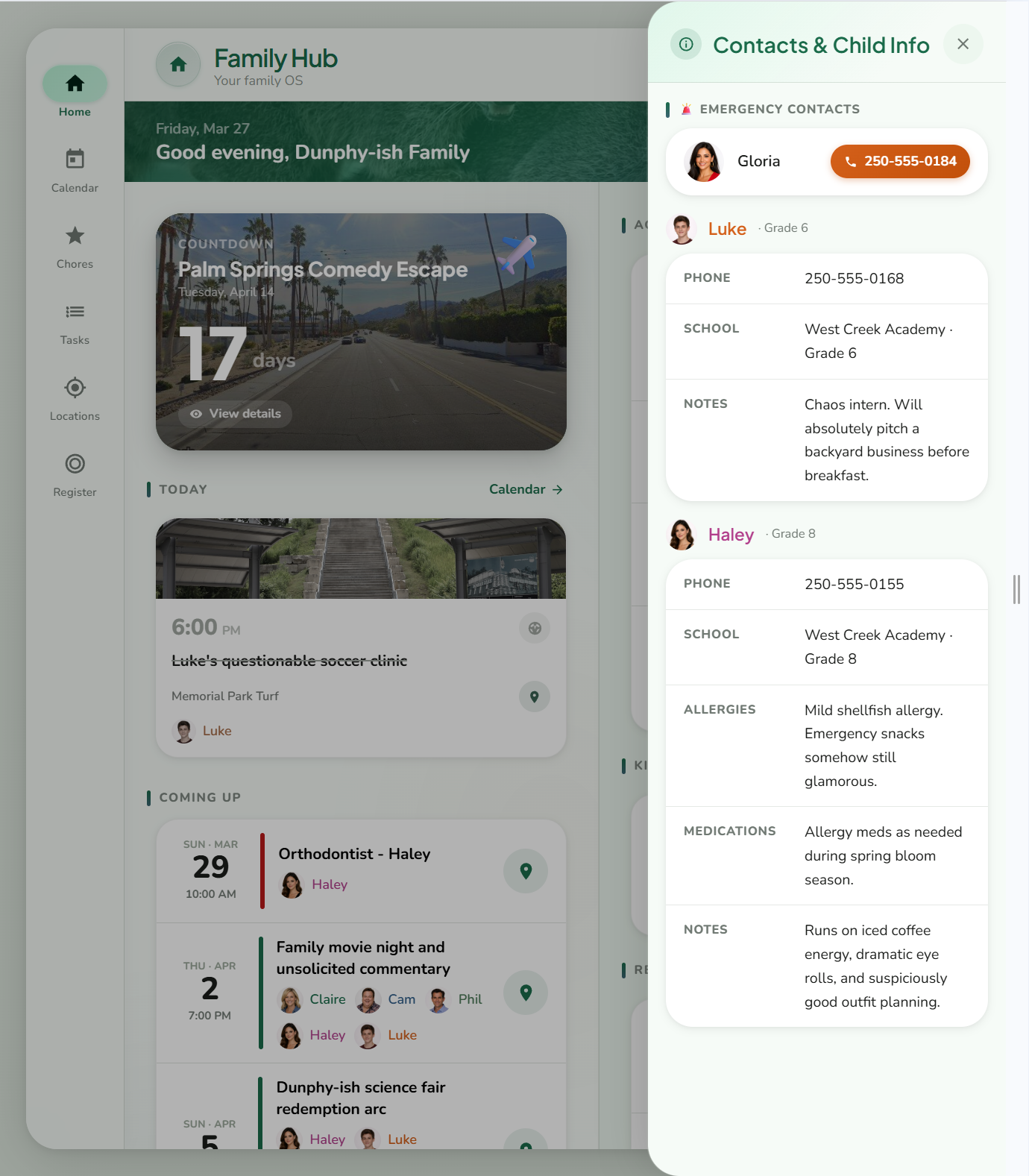 Caregiver screenshot